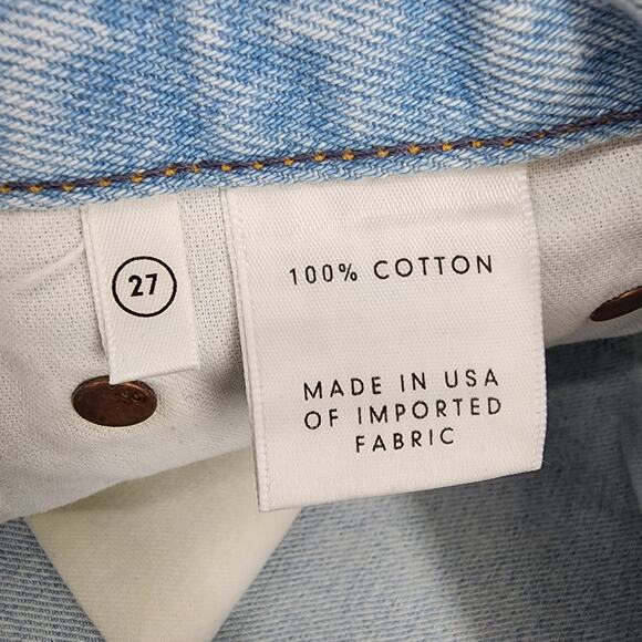 GRLFRND Distressd Cindy Denim Jean Cuttoff Shorts in In the Clouds Size 27 - Picture 4 of 7